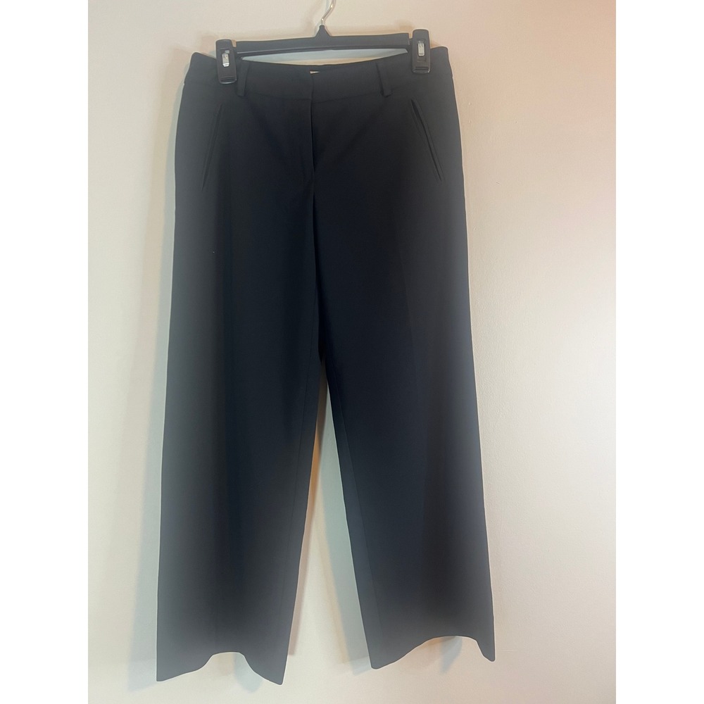 Trina Turk Los Angeles Black Wide Leg Trousers Pants Made in USA Style 237711 4